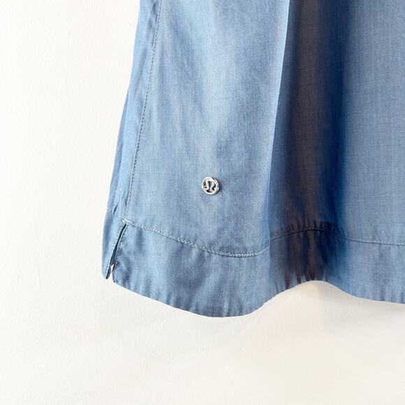 Lululemon Wake & Flow Racerback Tank Top Camisole Blue Denim Small - Picture 11 of 12